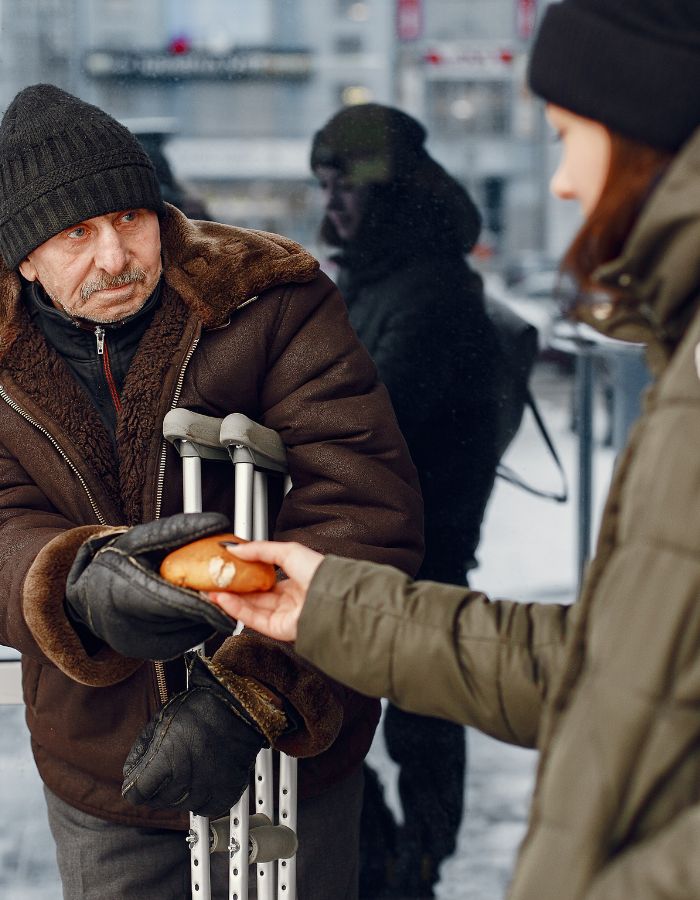 Assistance et solidarité pour un SDF